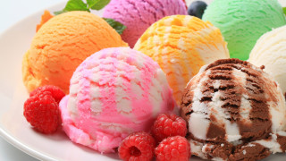 Ice cream raspberries mints pastel - more free wallpaper for desktop