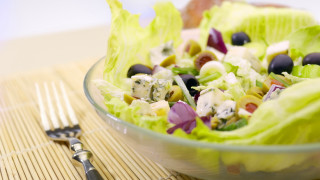 Salad olives lettuce dressing bowl - el greco free wallpaper
