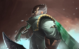 Green cape elder man weapon - a green cape free wallpaper