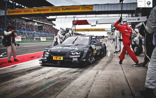 Man red suit race track - lightroom free wallpaper