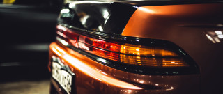 Car tail light embers explosion - other car free wallpaper