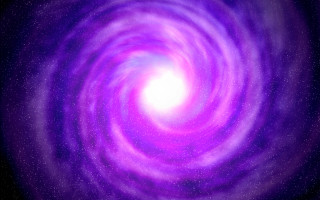 Purple spiral stars space art - a white center free wallpaper