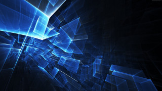 Blue abstract lines shapes fractals - a blue abstract background free wallpaper for desktop