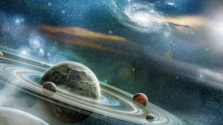 Solar system space astronaut moon - a solar system free wallpaper