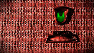 Red wall green light black - detailed texture free wallpaper