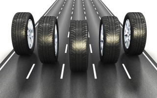Tires road white background white - perfect symmetry free wallpaper