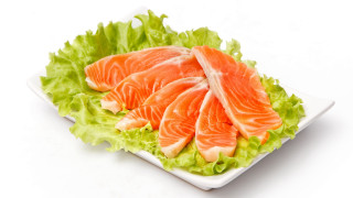Salmon lettuce plate rayonism stock - lettuce free wallpaper for desktop