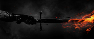 Fire dragon embers silhouette bloodborne - a red flame free wallpaper