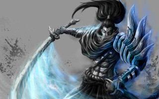 Skeleton sword blueflame water fantasy - a skeleton free wallpaper