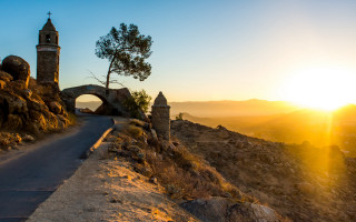 Stone arch clock tower hill - elbridge ayer burbank free wallpaper