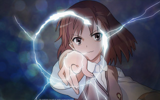 Girl pointing lightning sky hand - ufotable free wallpaper