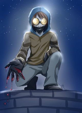 Person sitting ledged bloody hand - a ledge free wallpaper for mobile