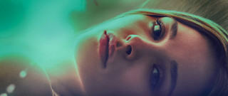 Eve rider green background portrait - figuration libre free wallpaper