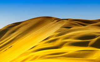Yellow sand dune blue sky - photography free wallpaper for desktop