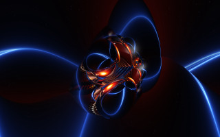 Red blue astronaut planet moon - redshift free wallpaper for desktop