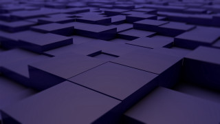 Large purple maze geometric abstract - octane renderer free wallpaper