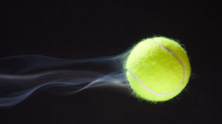 Tennis ball smoke airbrush moon - a tennis ball free wallpaper for desktop