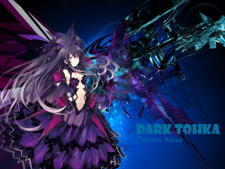 Anime girl long hair purple 3 - a purple tail free wallpaper