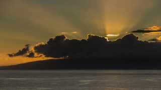 Large water boat sunset clouds - the cloud above free wallpaper