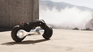 Motorcycle concrete building mountain fog - concrete free wallpaper