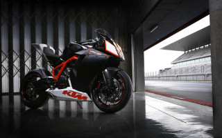 Motorcycle garage windows fenced puzzle - a garage next free wallpaper