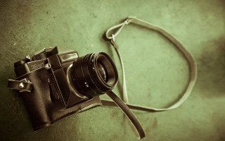 Camera luggage strap wall lomography - a camera free wallpaper
