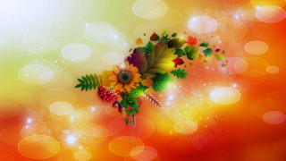 Bouquet bubbles colorful background abstract - surreal design free wallpaper