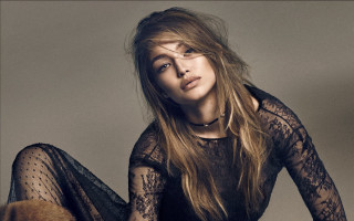 Woman black dress furballs neoclassicism - carla wyzgala free wallpaper