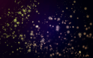 Blurry snowflakes red light christmas - a red light in the middle of the image free wallpaper
