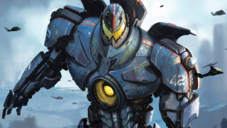 Robot yellow eye field birds - mecha free wallpaper for desktop