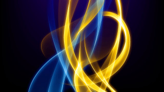 Blue yellow abstract sculpture swirls - swirl free wallpaper