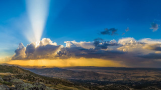 Mountain light crest sunset clouds - the cloud above free wallpaper