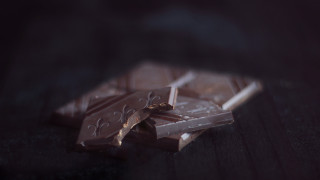 Chocolate bite missing 3d render - a bite free wallpaper