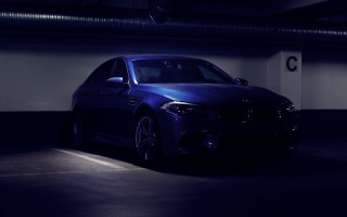 Car parked night garage person - the window free wallpaper for desktop