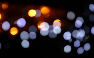 Blurry lights night sky bokeh - a blurry photo of a bunch free wallpaper