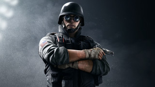 Man helmet goggles astronaut military - smoke behind free wallpaper