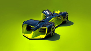 Blue yellow racecar futuristic gradient - futuristic free wallpaper
