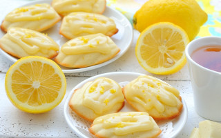 Lemon cookies tea lemon slice - fan qi free wallpaper