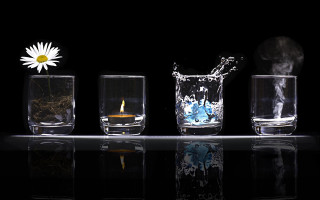 Glasses water flower daisy planet - water free wallpaper for desktop