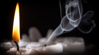 Candle smoke black background white 2 - a candle free wallpaper