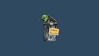 Trash can scream sign plant - free aesthetic wallpaper for desktop