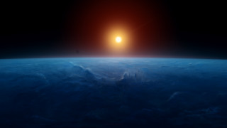 Bright sun distant planet star 3 - a bright sun free wallpaper