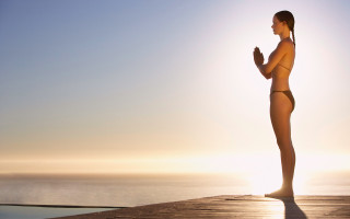 Woman bikini dock sun ella - together free wallpaper