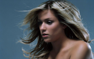 Woman long hair wind posing - bettina heinenayech free wallpaper for desktop