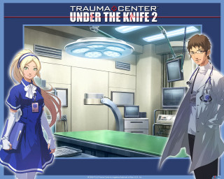 Cartoon doctor nurse hospital room - remodernism free wallpaper