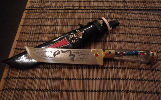 Decorative knife airbrush illustration eastasian - sharp free wallpaper