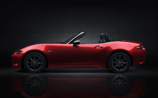 Red sports car dark room 66 - side profile free wallpaper for desktop