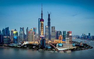 Tokyo cityscape night river bridge 2 - cui bai free wallpaper