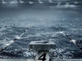 Bench pier ocean fishing rods - eric zener free wallpaper