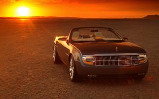 Convertible desert sunset dusk neoclassicism - the desert free wallpaper